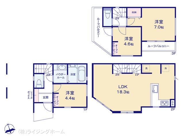 常磐線北千住駅 足立区柳原1丁目（戸建）A