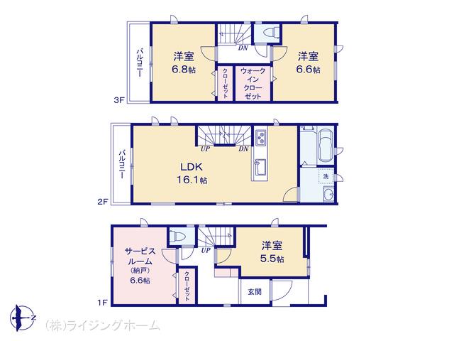 日暮里舎人ライナー江北駅 足立区西新井本町2丁目（戸建）E