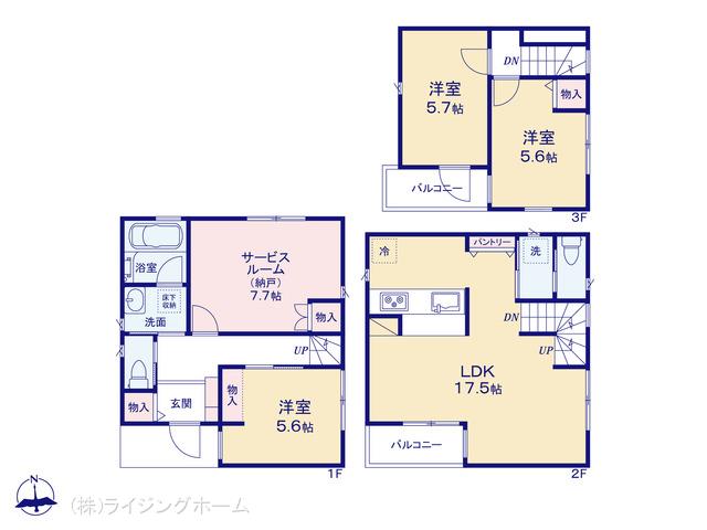 日暮里舎人ライナー西新井大師西駅 足立区鹿浜4丁目（戸建）02